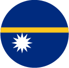 Nauru flag circle icon