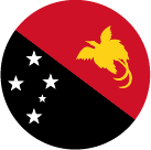 Papua New Guinea flag circle icon