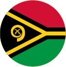 Vanuatu flag circle icon