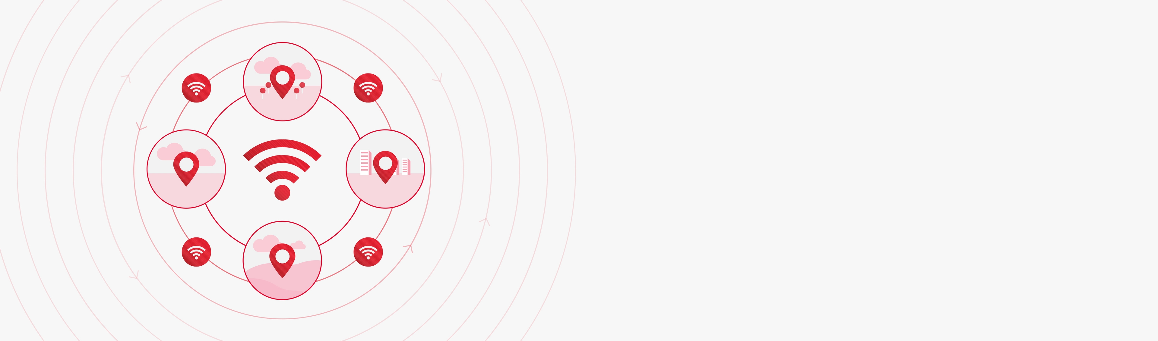 Wifi and location iconography