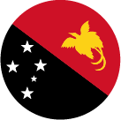 Papua New Guinea flag circle icon